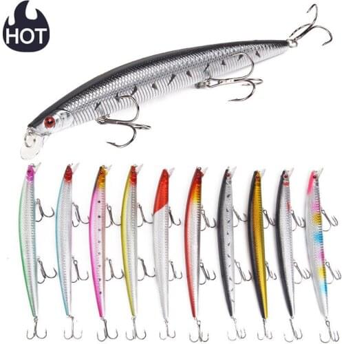 Minnow Diving Sea Fishing Bait Floating Fishing Lure Bass Jerkbait Saltwater Trolling Lure Articulos De Pesca Isca Artificial