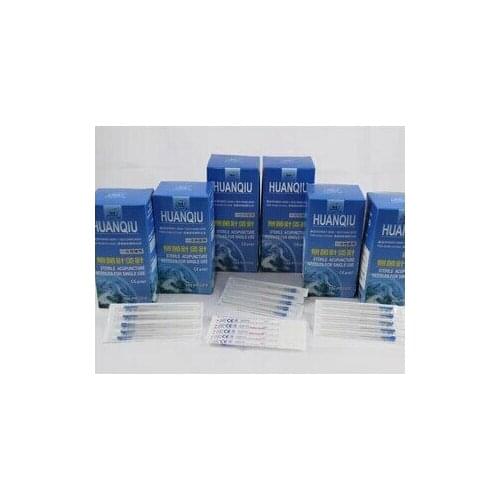 1000 Needles(10 Boxes)-Huan Qiu Sterile Disposable Acupuncture Needle Zhenjiu needle Copper Handle Tube (CE FDA) Size options