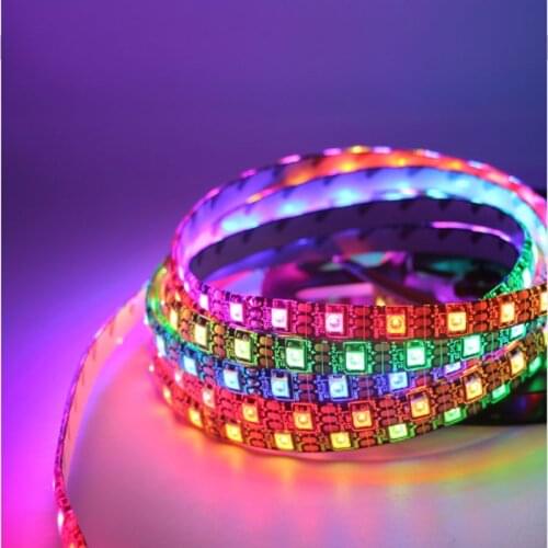 Led strip Light WS2811 WS2812B ws2812 IC 30/60 pixels 5V 12V 500rgb addressable Dream Color Programmable Tape xmas lamp 1m 5m