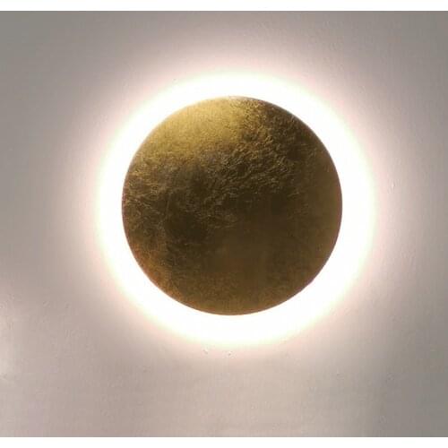 Vintage wall lamp Gold Led minimalist lamp for Home Decor Bedroom Bathroom Mirror Lights Nordic Indoor E14 round wall light