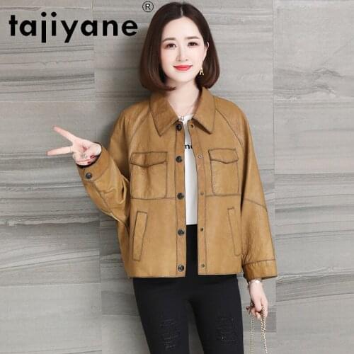 Tajiyane Women Genuien Leather Jackets Autumn 2020 Womens Real Sheepskin Coat Oversize Clothes Woman Jacket Cuero Genuino TN952