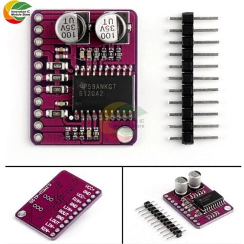 Ziqqucu CJMCU-612 High Fidelity Stereo Headphone TPA6120 Amplifier Board Low Power Audio Amplifier Module with Pin