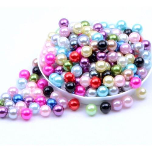 1.5-12mm Multi size option about 500-5000Pcs/lot ABS No holes Pearls Round Beads spacer Loose Beads For DIY Jewelry Accessories