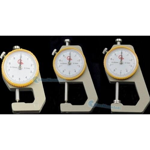 1 Pc Flat Head Pointed head Thickness Gauge Leather Thickness Meter Tester Tools 0-20mm for Leather Craft Measurement