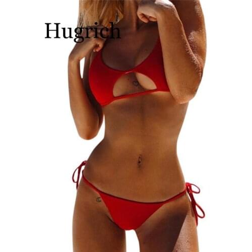 2020 Solid color split strap suit Womens Sexy Solid swimsuit bodysuits Set Push-Up Padded Swimwear Bra Swimsuit underwear