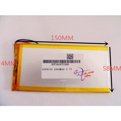 The tablet battery3.7V,4000mAH lithium polymer battery 4058150 Aino 7 dawn Edition other mobile power The tab