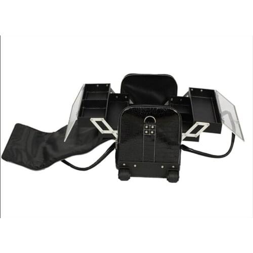 DHL Free Shipping trolley make up bag with wheels