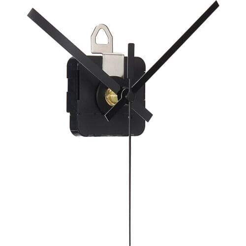 Black Quartz Clock Movement Mechanism Kit Wall Clock Watch Mechanism Motor Metal Hands &Fittings Replacement Accessories