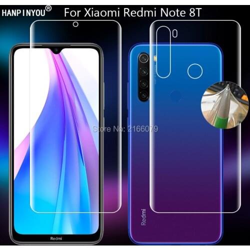 For Xiaomi Redmi Note 8T Note8T 6.3“ Clear TPU / Matte Anti-Fingerprints Hydrogel Full Cover Soft Screen Protector Skin Film