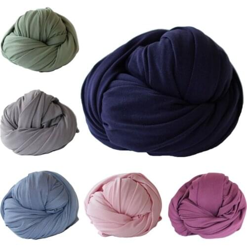 Stretch Wrap Cloth Newborn Photography Props Soft Infant Solid Color Photo Wraps P31B