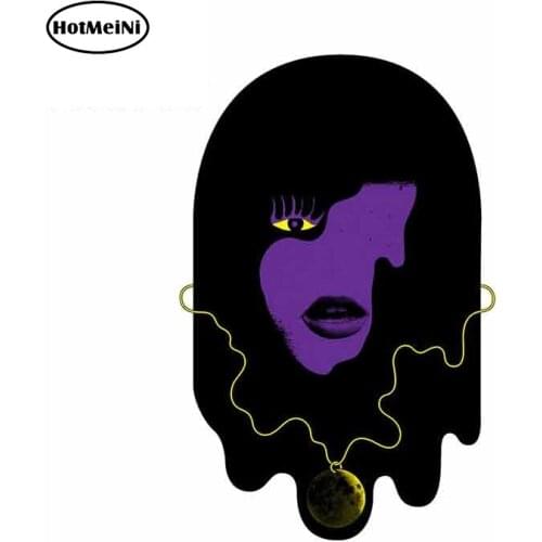 HotMeiNi 13cm x 8.5cm Dark Woman Graphics Funny Car Stickers and Decals Wall Laptop Waterproof Scare People Car Accessories