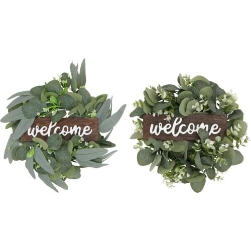 Artificial Wreath Garland, Door Hanging Wreath for Indoor Outdoor Home Decor Thanksgiving Halloween