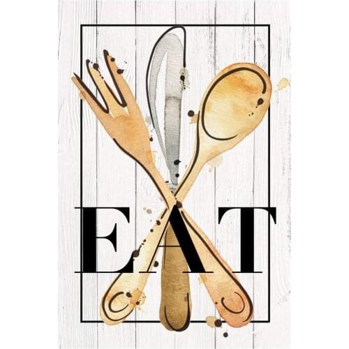 Kitchen Retro Metal Tin Sign Plaque Poster Wall Decor Art Shabby Chic Gift