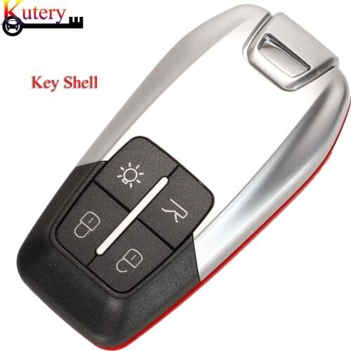 Kutery Remote Car Key Shell For Ferrari 458 588 488GTB La Ferrari 4Buttons With Uncut Blade Blank Cover Fob Case