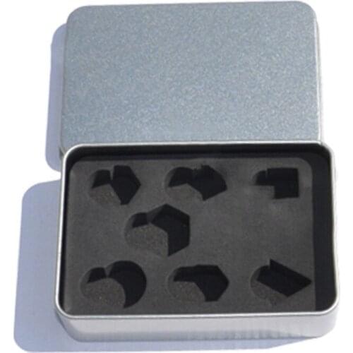 Dice Metal Box Standard Size Dice Metal Box 7pcs D4 D6 D8 D10 D% D12 D20 Set