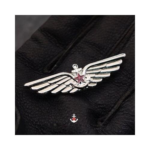 Top Quality Soviet Union CCCP Metal Badge Naval Aviation Medal Red Flag October Revolution USSR Lenin Sailing Pilot Brooch