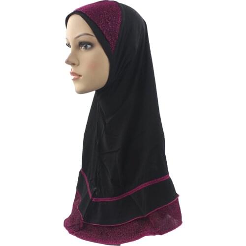 Muslim Women Girls Hijab Islamic Scarves Hijab Scarf Fashion Patchwork Wraps Foulard Polyester Shawls Soft Wholesale