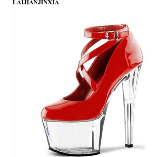 LAIJIANJINXIA New Women Pumps High Heels Ladies Floral Printing Shallow Buckle Strap Round Toe Office Shoes Female Wedding Shoes