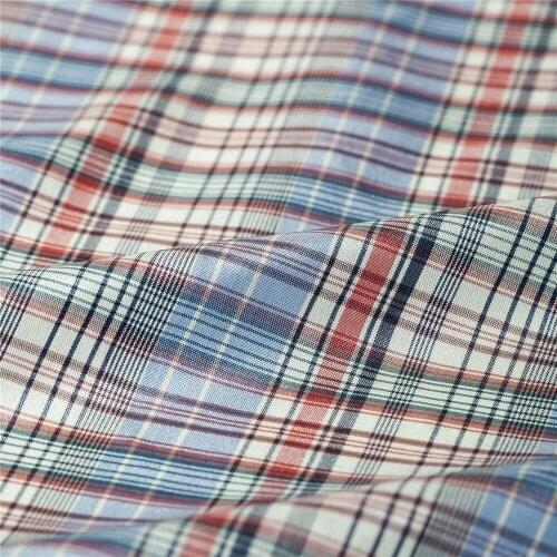 Yarn-dyed retro style check and plaid pattern pure silk dupion fabric,17momme,sewing for dress,cheongsam,shirt,craft by the yard