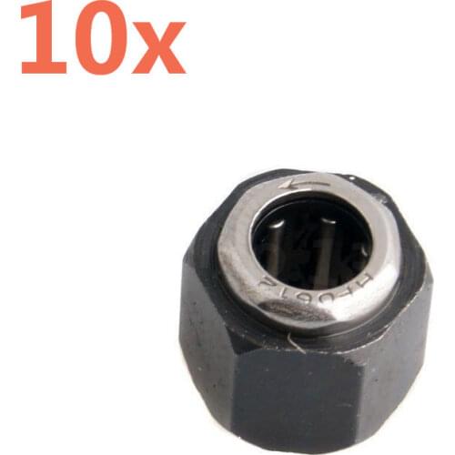 Wholesale 10pcs/lot HSP R025 Hex 12mm Nut One-way Bearing For VX 18 16 21 Nitro Engine Parts 1/10 Scale Baja