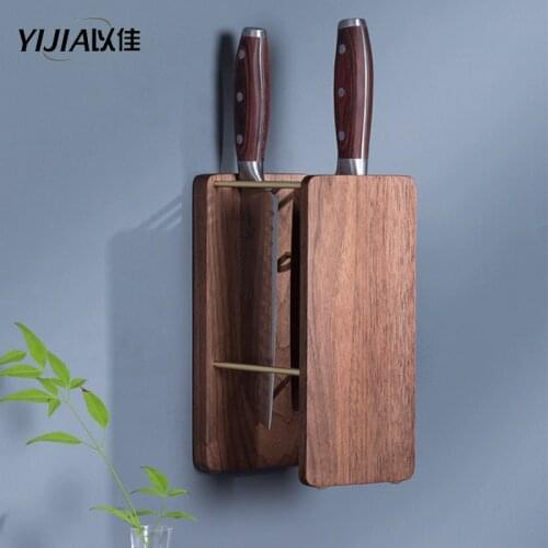 Kitchen Organizer Knife Holder Wood Kitchen Knife Stand Multifunctional Knife Block Kitchenware Tool storage