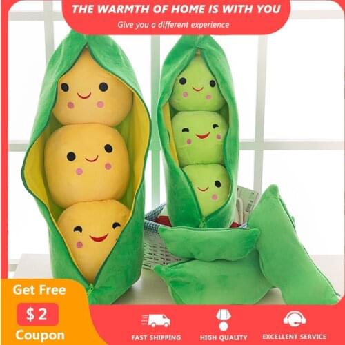Pea Pods Cute Sofa Cushion Couple Lovely Sleeping Pillow Home Decor Kid Toys Gift Green Yellow Cushion Belcony Chair cojines