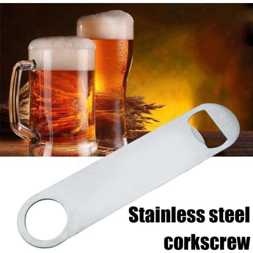Durable Beer Bottle Opener Steel Flat Speed Bottle Opener Bar Bottle Wine Cap Opener For Home Soda Portable Kitchen T1I7
