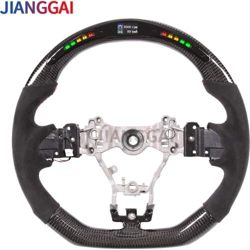 Carbon Fiber LED Steering Wheel Fit For Subaru stt/sti/ wrx 2015-2021Itlay Alcantara