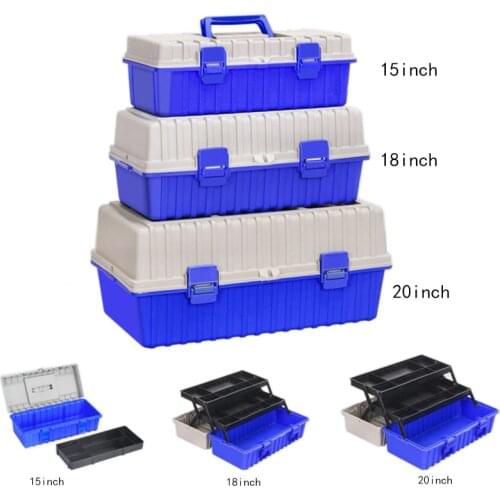 Three Layer Plastic toolbox Storage Box Hardware Tool box Home tool Container case Car repair box
