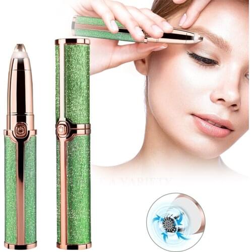 Eyebrow Trimmer Pen Makeup Facial Epilator Painless Portable Womens Shaver Electric Razor Body Hair Removal for Women