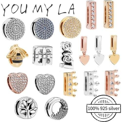 Charm Beads Bracelet Jewelry Making 100% 925 Silver Bracelet Pendant DIY Jewelry Fit Original Brand Pan Bangle