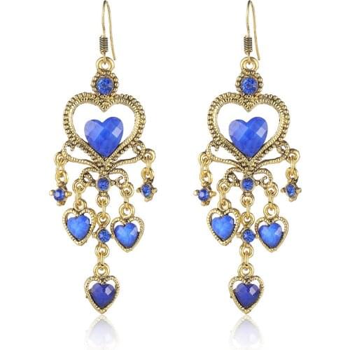 2020 long tassel fashion feather ethnic boho style large pendant statement earrings wedding earring accessories wholesale