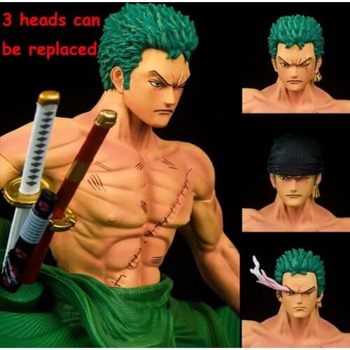 31cm Anime Figure One Piece HUNTER FAN Roronoa Zoro Action Figure GK Statue Roronoa Zoro Figurine Collectible Model Toy Figure
