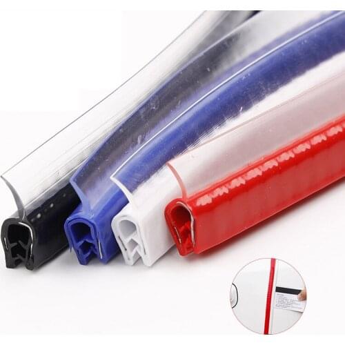 5M Anti-Collision Car Styling Sealing Strip PVC Steel Trim Auto Door Trunk Hood Covers Sound Insulation Weatherstrip автотовары