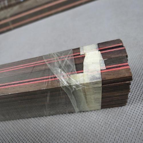 50STRIPS LUTHIER FIGURED PURFLING C-28,Measures 6mm x 1.5mm thick and 810mm long