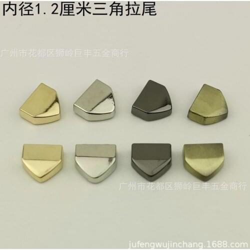 50pcs/lot Metal Zipper Tail Clip Stopper Plug Handbag Hardware Sewing Accessories Wholesale