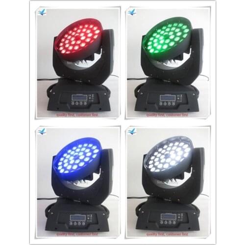 6PCS/LOT FEITUO LED 36x10w 4IN1 RGBW Zoom Moving Head Wash Light Sound Active Stage Wash Professional DJ Equipment Lights