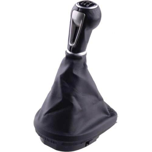 6 Speed Gear Shift Stick Knob Gaiter Boot Cover Frame Accessories Fit For Seat Leon II Toledo III Altea XL 2006 2007 2008 2009