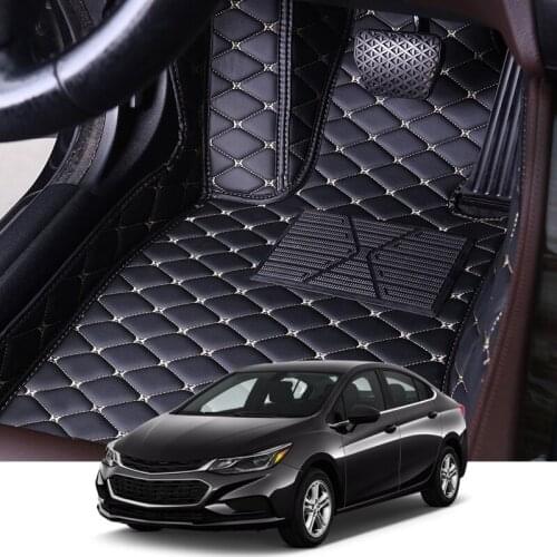 For Chevrolet Cruze 2008-2016 5 Seats LHD Car Floor Mats Set Leather Cover Mat Styling Foot Protector Pad Automobile Accessories