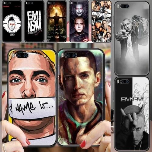Eminem USA Singer Actor Phone case For Xiaomi Mi Max Note 3 A2 A3 8 9 9T 10 Lite Pro Ultra black pretty hoesjes trend bumper tpu