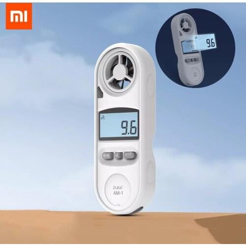 2021 DUKA Digital Anemometer AM-1 Portable Handheld Wind Speed Meter with Backlight LCD Wind speed/Wind temperature Measurement