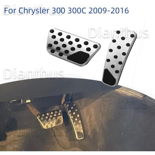 For Chrysler 300 300C 2009-2016 Car Accelerator Gas Brake Foot Pedal Cover Pad AT Pedals 2015 2014 2013 2012 2011 2010