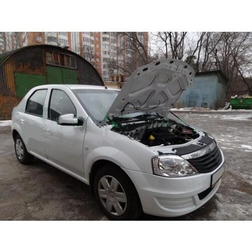 For Renault Dacia Logan 2004-2015 for Nissan Aprio NP200 Front Hood Bonnet Modify Gas Struts Shock Damper Lift Supports Absorber