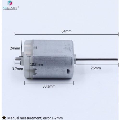 Car Door Lock Motor 26mm Round Flat Shaft Car Auto Motor rearview Mirror motor FC280PC FC-280 8-16V