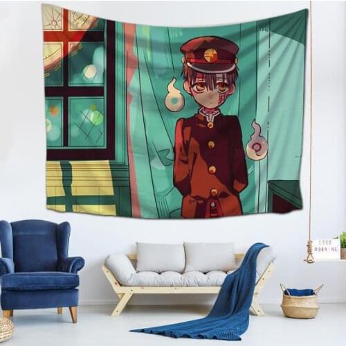 Japan Anime Jibaku Shounen Hanako-kun Tapestry Wall Hanging Cloth Customized Ghost Background Room Decoration Art Painting