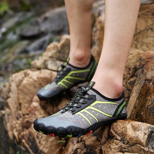 Summer Outdoor Shoes Men Women Lightweight Breathable Mesh Creek Beach Quick Dry Wading Upstream Fishing Net Water Shoe