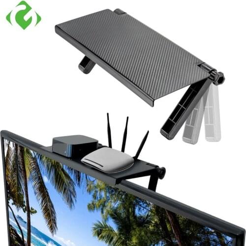 Multi-function Adjustable Screen Top Shelf Display Shelf Computer Monitor Riser Desktop Stand TV Rack Storage Desk GUANYAO
