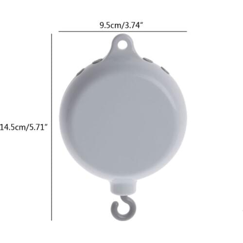 Baby Mobile Crib Bed Bell Toy Support TF Card Music Box with Remote Control BX0D