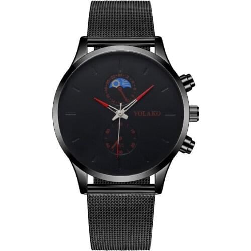 Fashion Mens Watches Top Brand Luxury Quartz Watch Men Casual Slim Mesh Steel Sport Wristwatch Relogio Masculino