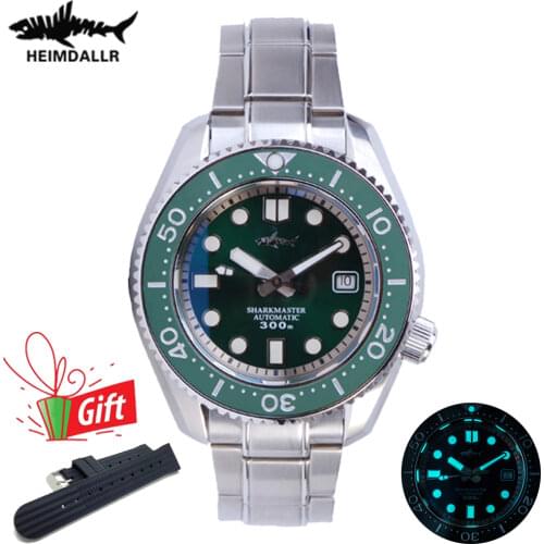 HEIMDALLR Mens Dive Watch Switzerland Top Movement ETA 2824 Automatic Mechanical Watch Sapphire 300M Water Resistance Watch